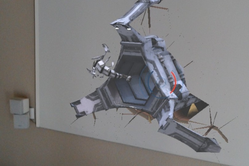 Aliens in RoboRaid perceive the walls